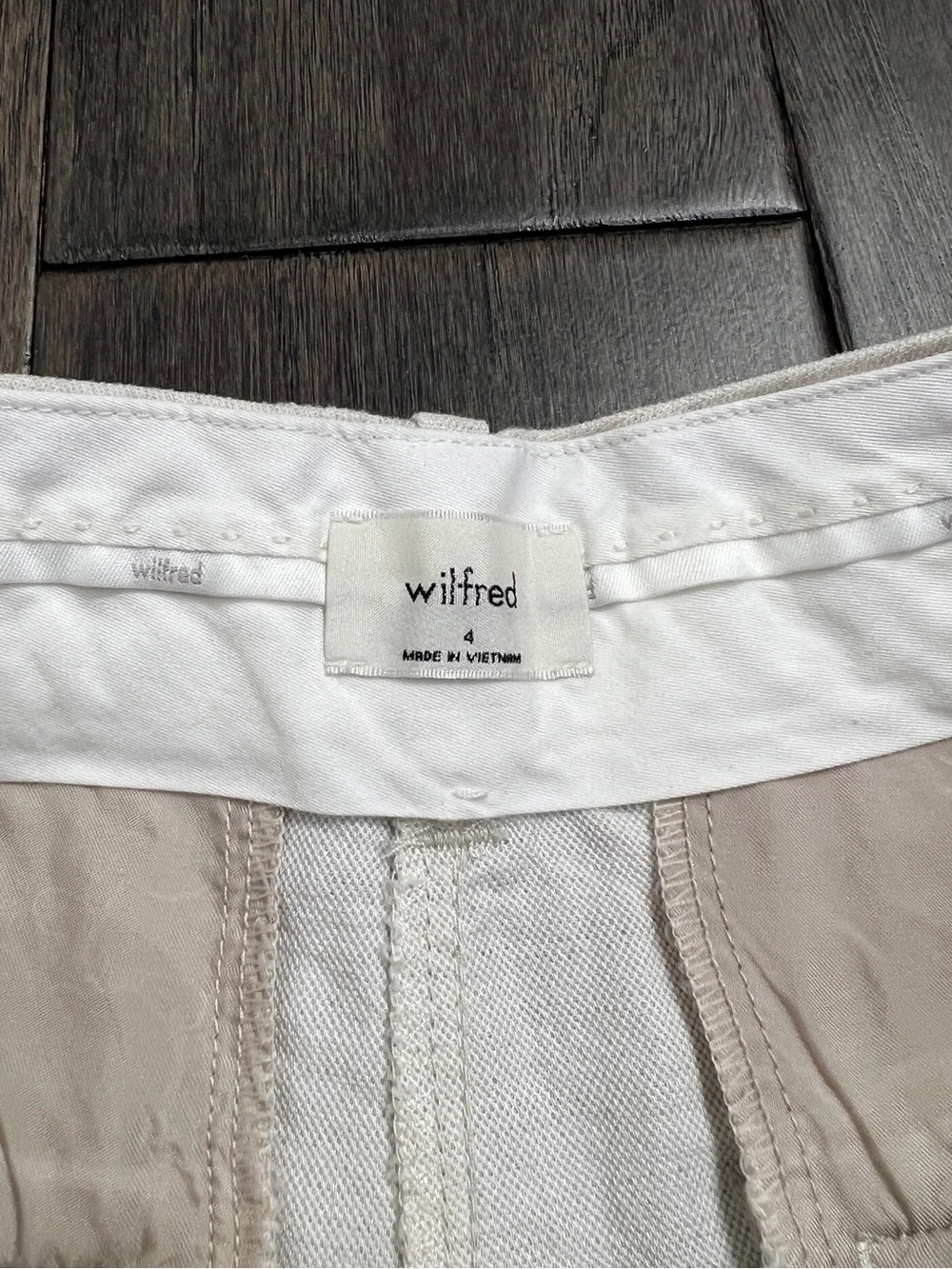 Aritzia Wilfred Carrot Linen Pant Natural Ecru
